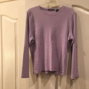 Liz Claiborne long sleeve ribbed shirt